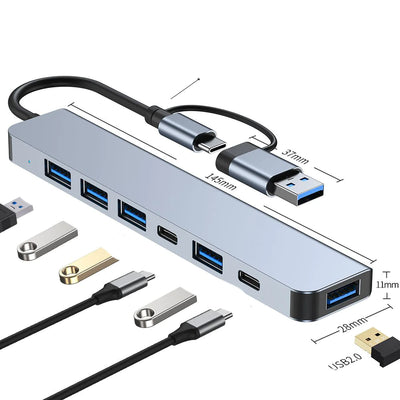 Type-C Docking Station 7-in-1 USB Hub