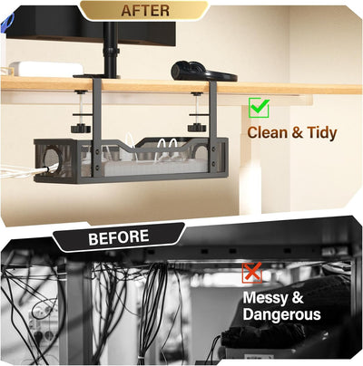 Under Desk Cable Management Tray