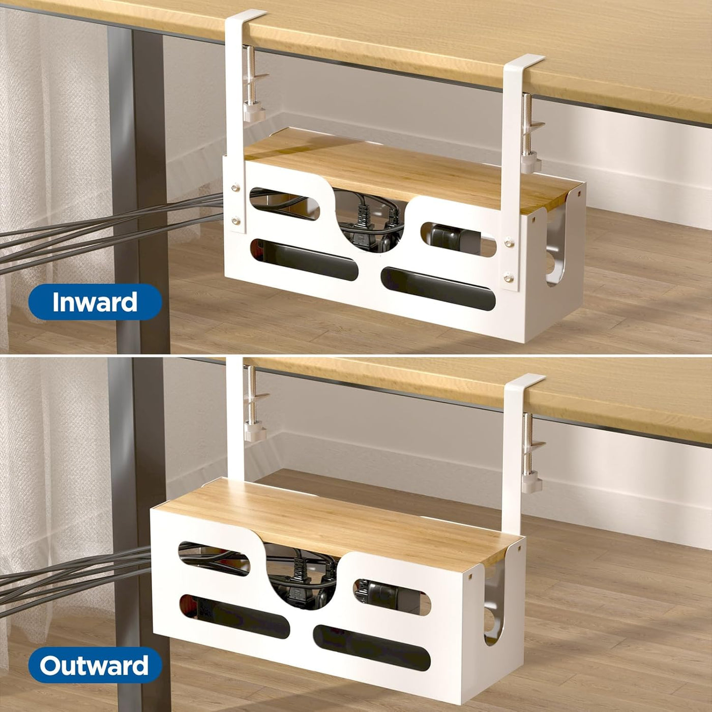 Under Desk Cable Management Box