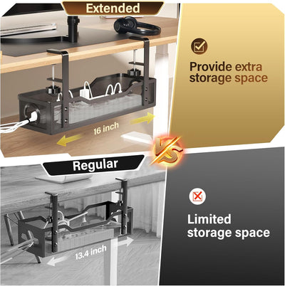 Under Desk Cable Management Tray