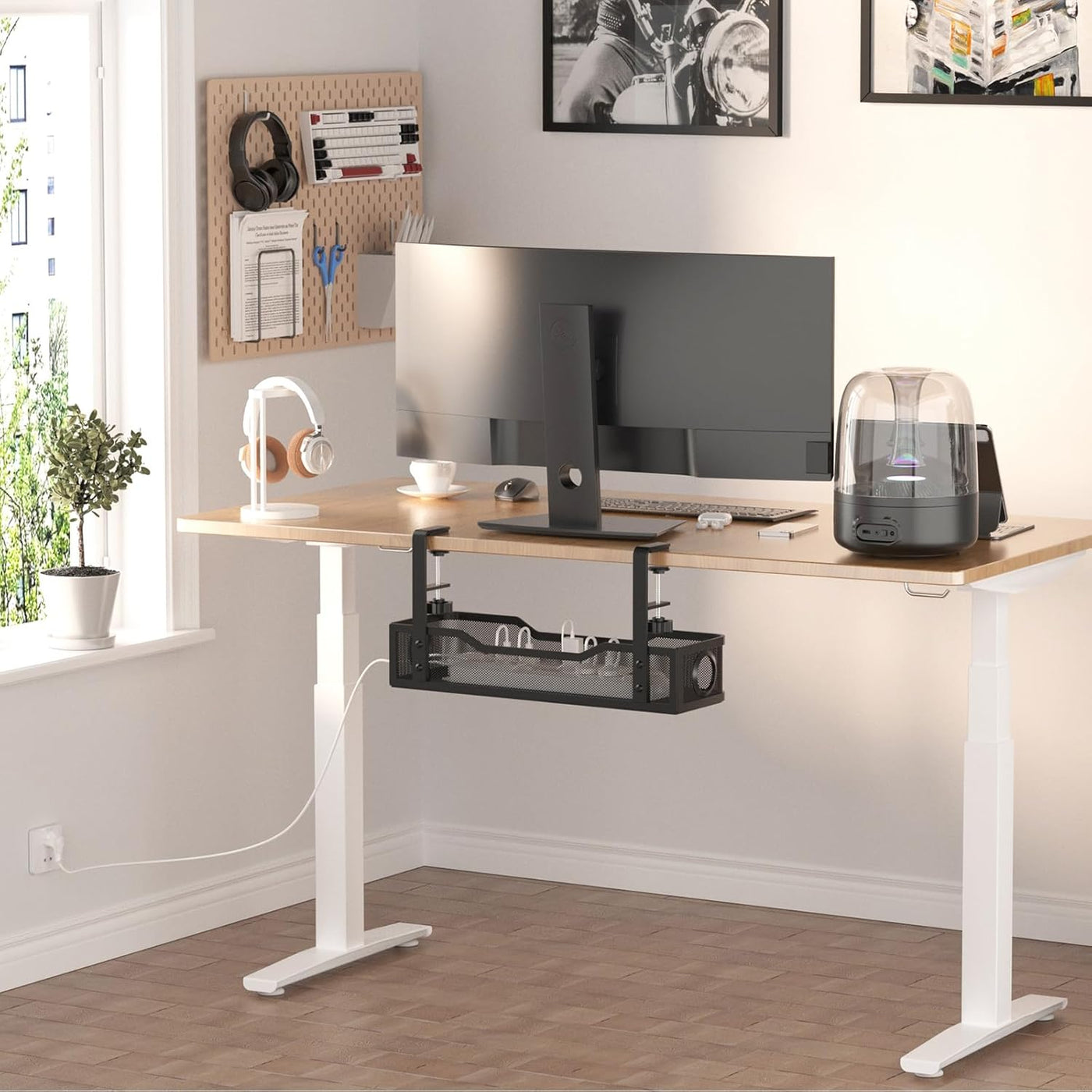 Under Desk Cable Management Tray