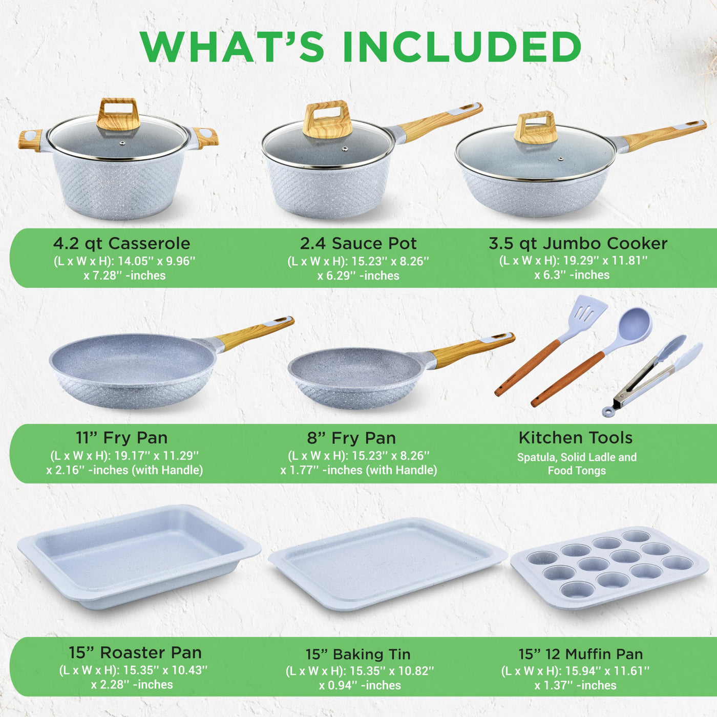Non-Stick Cookware & Bakeware Set