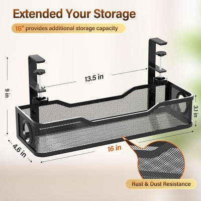 Under Desk Cable Management Tray