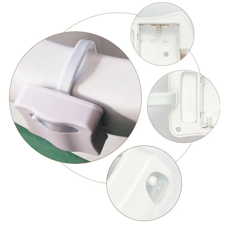 8-Color LED Toilet Light with Motion Sensor Night Lamp