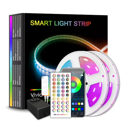 Bluetooth RGB LED Strip Lights with Remote