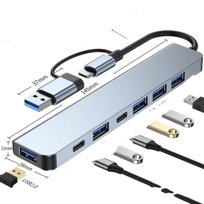 Type-C Docking Station 7-in-1 USB Hub