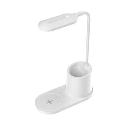 1pc USB Table Lamp with 10W Wireless Charger, Flexible