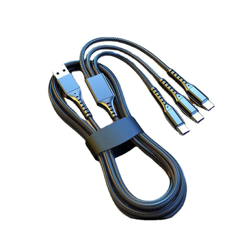 5A Super Fast Charging 3-in-1 Data Cable