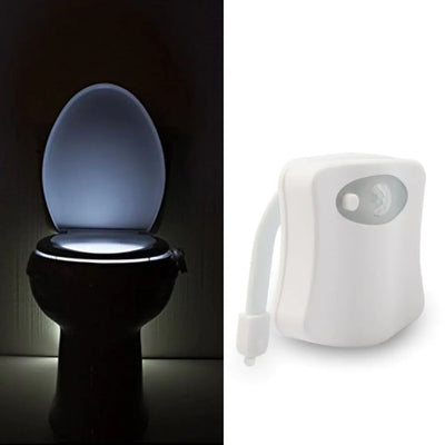 8-Color LED Toilet Light with Motion Sensor Night Lamp