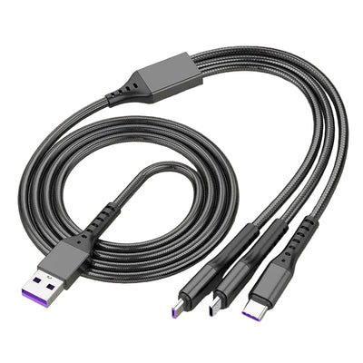 5A Super Fast Charging 3-in-1 Data Cable