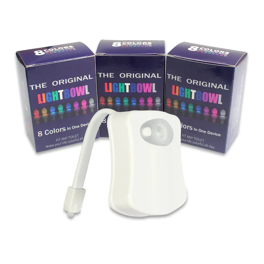 8-Color LED Toilet Light with Motion Sensor Night Lamp